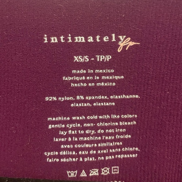 Free Peoople Plum Purple Balloon Sleeve Crop Top - Picture 4 of 4